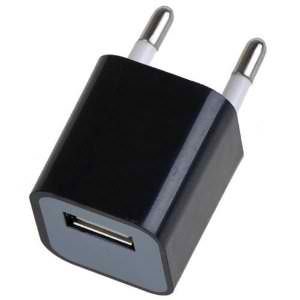 Black European USB Adapter/Charger .:: For all iPhones and iPods::.