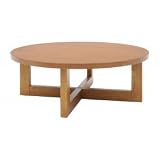 37 Round Coffee Table - Medium Oak Finish