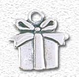 Solid Sterling Silver Present Charm