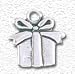 Solid Sterling Silver Present Charm