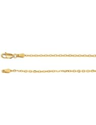 2.0 mm Diamond - Cut Cable Chain 14K Yellow 7 Inch Ch524