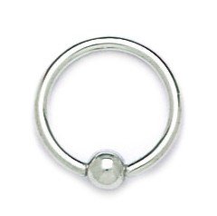 14k White Gold 14 Gauge Circular Body Piercing 