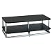 Sanus Systems Euro Furniture Silver Base Unit With 2 Shelves - Silver Frame With Black Audio Shelf