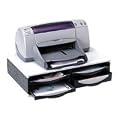 Fellowes Machine Organiser Printer Stand with Cable Management Clip Platinum Graphite Ref 24004