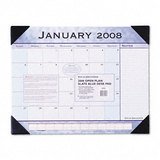 At-A-Glance 89701 Monthly Desk Pad Planner, 22 x 17, Textured Slate Blue