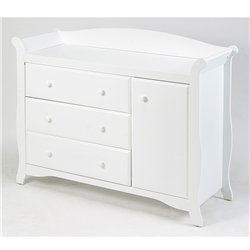 Stork Craft Aspen Combo Dresser in White