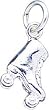 Sterling Silver Roller Skate Charm