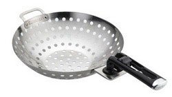 Cuisinart CW-128 8-Inch Stainless Steel Grilling Wok with Removable Handle