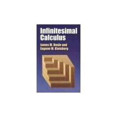 Infinitesimal Calculus (Dover Books on Mathematics)