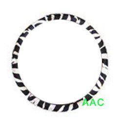 Animal Print Steering Wheel Cover - Zebra