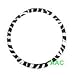 Animal Print Steering Wheel Cover - Zebra