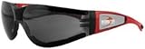 Bobster Shield Sport Sunglasses,Red Frame/Smoked Lens,one size