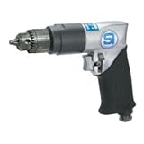 信濃機販 エアードリル SI-5305-A正逆回転式 / 高級ドリルチャック付穴あけ能力:10mm用
