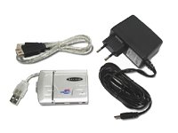 Childrens Toyshop  Computer : Belkin Hi-Speed USB 2.0 Compact Hub, Silver