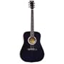 Lauren Elite Dreadnought Steel String Acoustic Guitar - Black