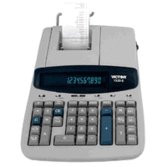 1560-6 Desktop Calculator, 12-Digit Fluorescent, Two-Color Printing, Black/Red