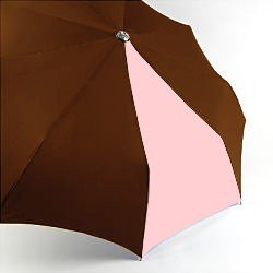Davek Traveler Umbrella - Chocolate & Pink