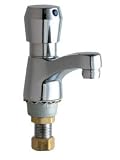 Tools & Hardware : Chicago Faucets 333-665PSHCP Deck Mounted Single Hole Metering Lavatory Faucet, Polished Chrome