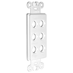 New Niles MB-6D Blank Decora Faceplate Insert - Bone by