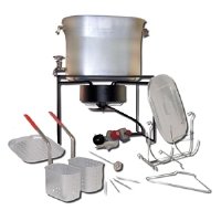 King Kooker 2864 26-Quart Outdoor Chef's Hot Tub with Battery-Operated Timer