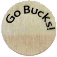 The Buckeye Bead Go Bucks Floating Locket Charm Plate