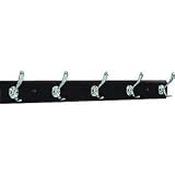 Cherry and Chrome 5 Hook Coat and Hat Rack (Cherry and Chrome) (27H x 4.25 W x 4D)