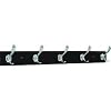 Cherry and Chrome 5 Hook Coat and Hat Rack - (Cherry and Chrome)