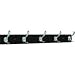 Cherry and Chrome 5 Hook Coat and Hat Rack (Cherry and Chrome) (27H x 4.25 W x 4D)
