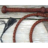 Ausse Redhide BULLWHIP 6 ft. 8 Plait Real Cowhide Leather