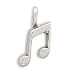 Sterling Silver Musical Notes Charm