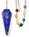 Lapis Chakra Pendulum with Satin Bag and Instruction Leaflet for Divination / Dowsing Tool