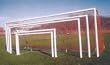 8'H x 24'W x 3'D x 8'B Official Full Size Round Goal