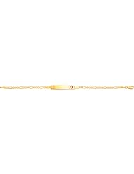 14K Gold Red Enamel Childrens Medical Bracelet XM421-6