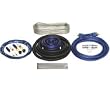 Raptor PKBL3 1500 Watt Installation 4 Gauge Blue / Silver /RCAs Amplifier Kit