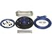 Raptor PKBL3 1500 Watt Installation 4 Gauge Blue / Silver /RCAs Amplifier Kit