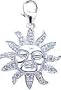 Sun, 14K Gold Diamond Charm
