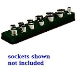 Tools & Hardware : Mechanics Time Saver 712 - 3/8 in. Drive Magnetic Black Socket Holder 5.5-22mm - Mechanic's Time Savers - 712