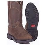 Justin Men's Pull On Work Boots - Aged Bark