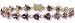 Trillion-Cut Amethyst Gemstone Bracelet