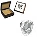 Wooden Bull Mastiff Jewelry Box, Porcelain by Rosalinde (5' x 5' x 2.5')