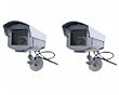 2 OUTDOOR FAKE SECURITY CAMERAS