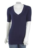 Solid Deep V Tunic Tee