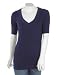 Solid Deep V Tunic Tee