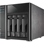 NAS Intel Atom CPU デュアルコア1.2GHz DDR3 1GB 4ドライブベイ ACアダプタ内臓