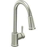 216W Spc0QL. SL160  Moen Showhouse 7175CSL Level Single handle Kitchen Faucet with pulldown spout, Classic Stainless