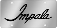 Chevrolet Impala Retro Word License Plate