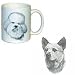 Australian Cattle Dog Coffee Mug, Porcelain by Rosalinde (11 oz.)