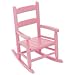 Rockers - Wooden Child 2-Slat Rocking Chair - Pink
