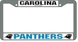 Carolina Panthers Chrome License Plate Frame