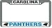 Carolina Panthers Chrome License Plate Frame